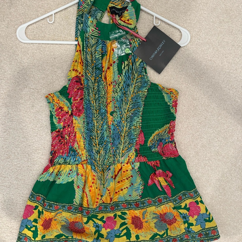 Cynthia Rowley Multicolor Floral Tank Top